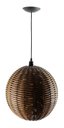Ver imagem 1 de Kit Utron 3 Lustres Luminária Pendente Junco Globo Bola 35cm Globo 35 Natural