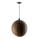 Ver imagem 1 de Kit Utron 3 Lustres Luminária Pendente Junco Globo Bola 35cm Globo 35 Natural