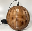 Ver imagem 4 de Kit Utron 3 Lustres Luminária Pendente Junco Globo Bola 35cm Globo 35 Natural