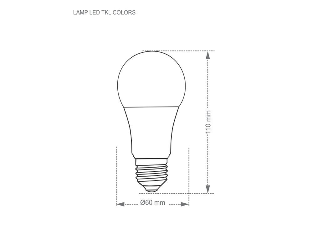 Lâmpada Led Vermelha 5w Tkl Colors - 4