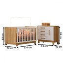 Ver imagem 4 de Quarto Infantil Completo Lion 1 Porta 4 Gavetas Branco/freijo - Pnr Móveis