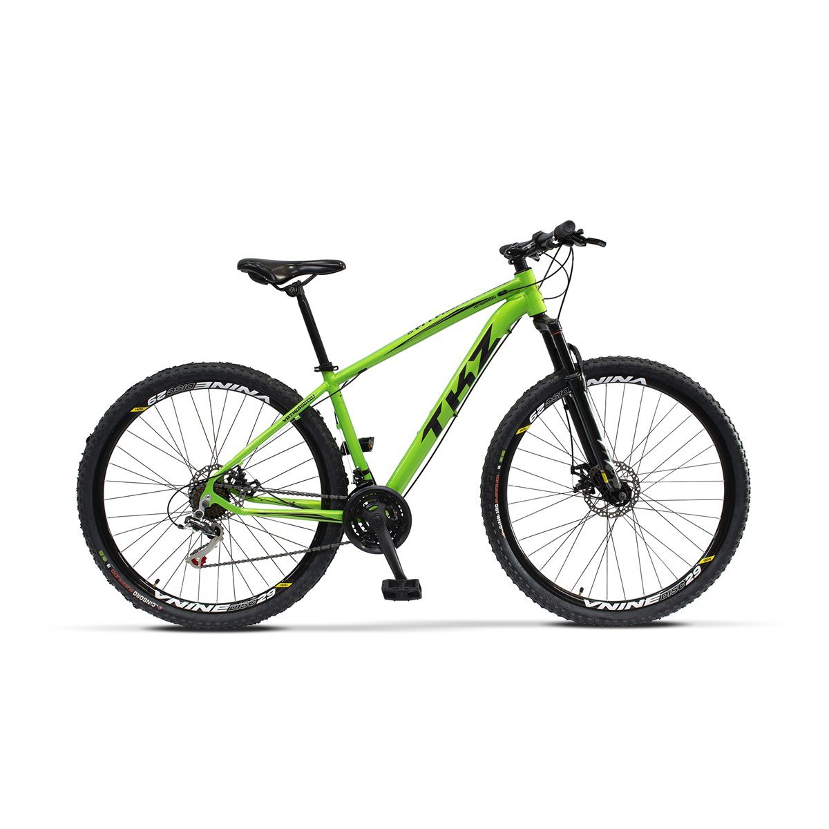 Bicicleta TKZ Yatagarasu Aro 29 Quadro 17" Alumínio Shimano - Verde Neon - Quadro 17