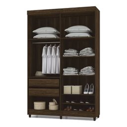 Guarda Roupa Solteiro 4 Portas e 3 Gavetas Palmas Cor Belmont - Móveis Vila Rica - 2