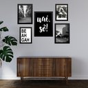 Ver imagem 1 de Composição 5 Quadros Cidade de Belo Horizonte:moldura Preta