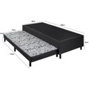 Ver imagem 2 de Base Box Solteiro com Cama Auxiliar 40cmx88cmx188cm Portobel