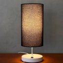 Ver imagem 1 de Abajur Luminaria de Mesa Redondo com Interruptor Ref 84 Decoração Casa Sala Quarto Escritório Moveis