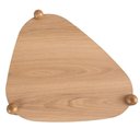 Ver imagem 3 de Mesa Lateral de Apoio Orgânica Artesano 45 Cm (largura) em Mdp Hanover (mel) Pés Madeira Maciça
