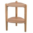 Ver imagem 1 de Mesa Lateral de Apoio Orgânica Artesano 45 Cm (largura) em Mdp Hanover (mel) Pés Madeira Maciça