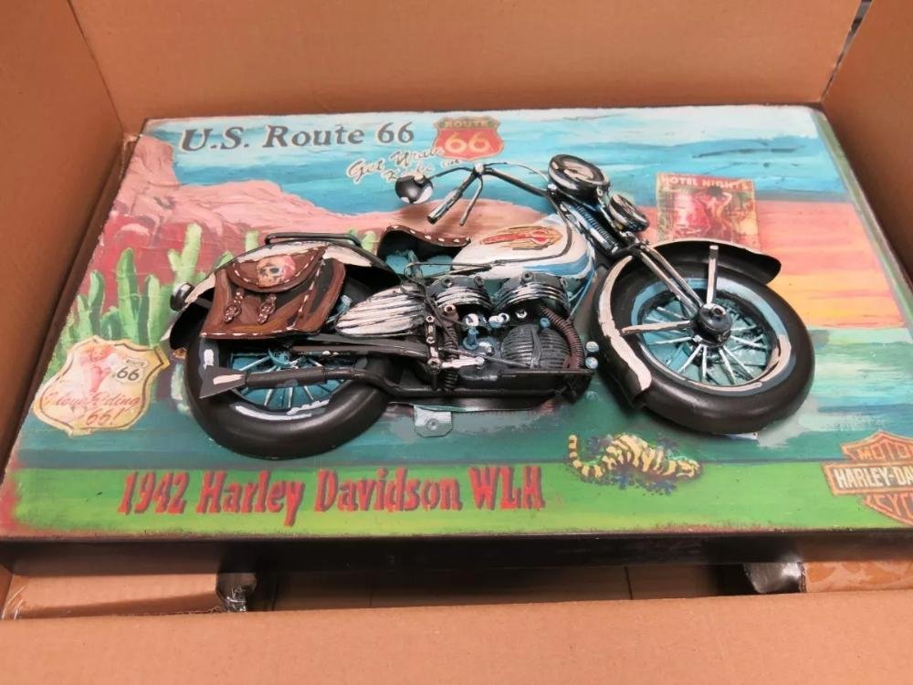 Quadro Decorativo Harley Davidson 3d Motorcycle 45x30cm, Cor: ÚNICO - 6