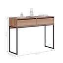 Ver imagem 4 de Aparador Moderno Estilo Industrial com Base Metal 2 Gavetas - Montana