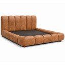 Ver imagem 1 de Cama Japonesa com Cabeceira King Nuvem Courino Caramelo - Sallar Home