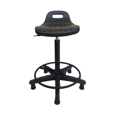 Banco Semi Sentado Skin (pu) - Sapata Fixa - Ajuste Altura - Aro Apoio