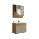 Ver imagem 2 de ​conjunto Banheiro Suspenso Roma 70cm Armário Completo Gabinete Cuba Espelheira