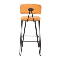 Banqueta Alta Com Encosto Alto Estofado Para Cozinha Americana Bancada Nord Caramelo Vintage Luxo - 5 Banqueta Alta Com Encosto Alto Estofado Para Cozinha Americana Bancada Nord Caramelo Vintage Luxo - 5