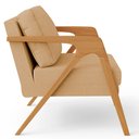 Ver imagem 7 de Kit 3 Poltronas Decorativa para Sala Pietra Estrutura de Madeira L02 Linho Bege Escuro - Lyam