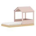 Ver imagem 6 de Bicama Infantil 2 em 1 com Telhadinho de Casinha Rosa Linha Play Quater
