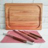 Tábua de Madeira Grande 52cm para Carne Churrasco Tabuleiro de Corte para Cozinha Simonaggio - 7