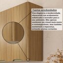 Ver imagem 6 de Armário Aéreo de Canto Reto 2 Portas Lúmina Luciane Móveis Freijó/freijó