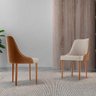 Conjunto com 2 Cadeiras Esmeralda em Madeira Maciça para Sala de Jantar Moderna Mobília - 2