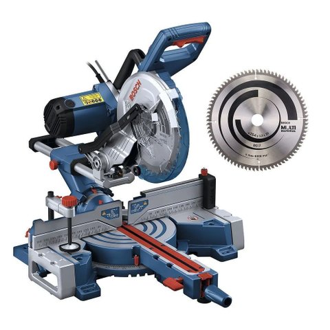 Serra de Esquadria 10 Pol. (254mm) 1.800 Watts Telescópica Gcm-254d 220v Bosch 01 Unidade