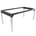Ver imagem 1 de Mesa Retangular em Alumínio Haiti para Cozinha, Edícula Trama Original