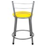 Banqueta Baixa para Cozinha Epoxi Cinza:amarelo - 4