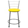 Banqueta Baixa para Cozinha Epoxi Cinza:amarelo - 2