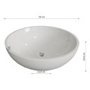 Ver imagem 3 de Cuba Pia Banheiro Venus com Torneira Inox e Valvula Click Branco