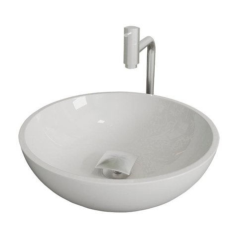Cuba Pia Banheiro Venus com Torneira Inox e Valvula Click Branco