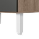 Ver imagem 6 de Balcao com Tampo 2 Gavetoes Vidro MDF 80 cm Kali 1641227 Carvalho Toq Nicioli