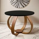 Ver imagem 1 de Mesa de Centro e Lateral Pés Cebola 50x35cm Cor Preto