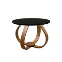 Ver imagem 2 de Mesa de Centro e Lateral Pés Cebola 50x35cm Cor Preto