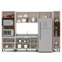 Ver imagem 5 de Armário de Cozinha Modulada Completa 5 Peças 306,8cm sem Tampo 250031 Koya Politorno Móveis