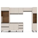 Ver imagem 4 de Armário de Cozinha Modulada Completa 5 Peças 306,8cm sem Tampo 250031 Koya Politorno Móveis
