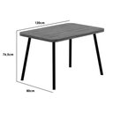 Ver imagem 2 de Conjunto: Mesa Sala Jantar Stellar 1598 Aço C/ Tampo Madeirado 120x80cm e 4 Cadeiras Duo Rose/petra