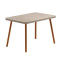 Ver imagem 4 de Conjunto: Mesa Sala Jantar Stellar 1598 Aço C/ Tampo Madeirado 120x80cm e 4 Cadeiras Duo Rose/petra