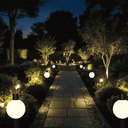 Ver imagem 1 de Poste Balizador de Jardim Orbital Preto 40cm Led 12w 3000k Bivolt