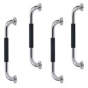 Ver imagem 1 de Barra de Apoio 40cm Inox Suporte Antiderrapante Kit 4 Unidades Banheiro Box Criança Idoso Cadeirante