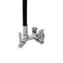 Ver imagem 5 de Torneira Pia Cozinha Tanque Mesa Parede Duas Saídas Mangueira Tubo Flexível Preto Metal Luxo