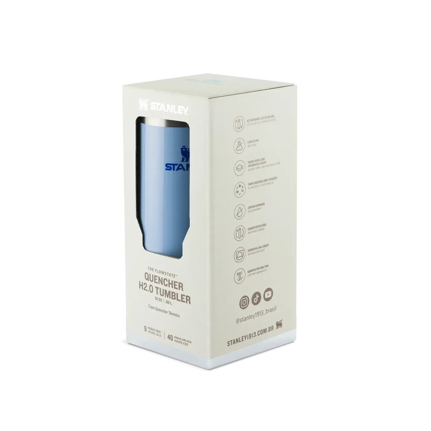 Ver imagem 5 de Copo com Canudo Stanley Quencher 887ml - Cornflower Gloss