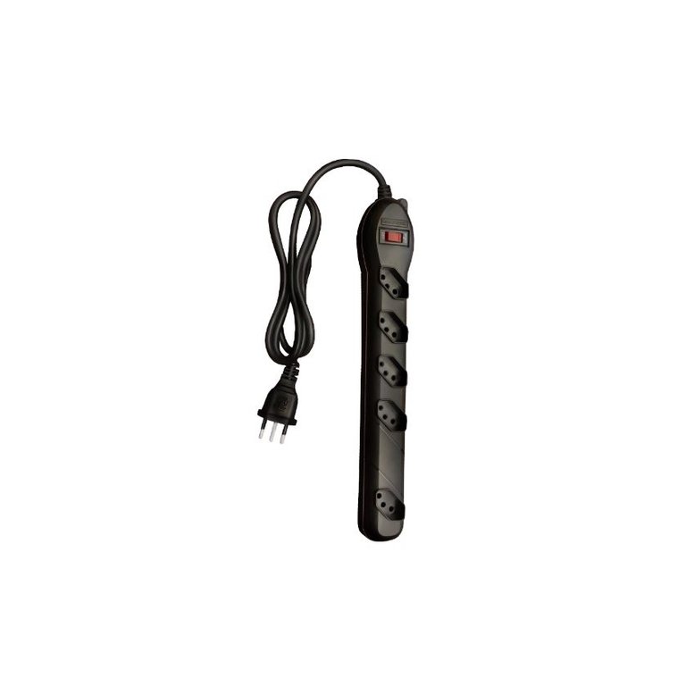 Filtro De Linha 5 Tomadas Bivolt Preto Qualitronix QFL5 1,20m