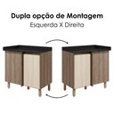 Ver imagem 4 de Balcão de Canto com Tampo Kali Premium 1 Porta 1 Prateleira MDF 88.5cm Carvalho Toq Bianco Nicioli