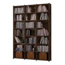 Ver imagem 1 de Estante Livreiro Multiuso Escritório 18 Nichos Montenegro - Castanho