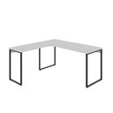 Ver imagem 1 de Mesa Em L Diretor 150X150X75Cm Branco Chess / Est.Preta