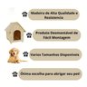 Casinha de Cachorro De Madeira Sem Pintura Simples Pequena n2 - 5