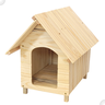 Casinha de Cachorro De Madeira Sem Pintura Simples Pequena n2 - 1