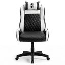 Ver imagem 2 de Cadeira Gamer Speed Ergonômica Reclinável Giratória Escritório Home Office Preto e Branco