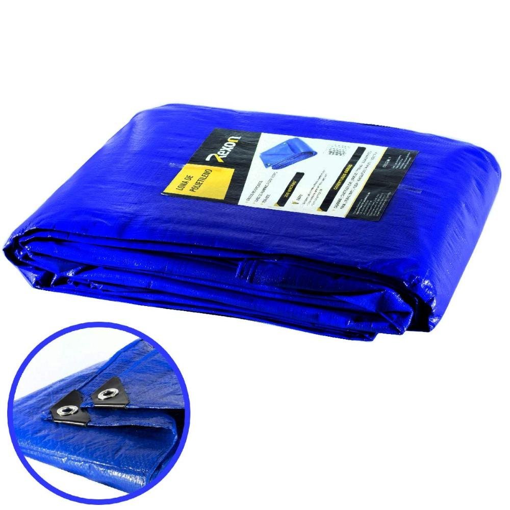 Lona Carreteiro 100 Micras Leve 3 x 8 Metros Azul APM7020008 REXON - 5