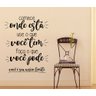 Adesivo Decorativo de Parede Frase Comece Onde Esta - 1