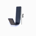 Ver imagem 5 de Cabide Gancho pra Toalha de Banho Rosto Chapa Grossa Preto